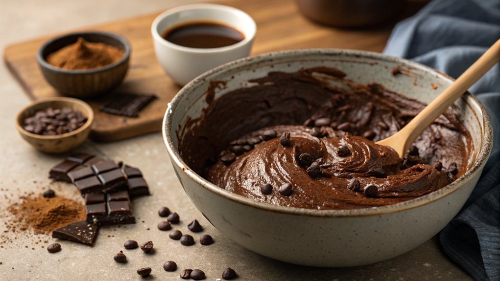 add chocolate chips now
