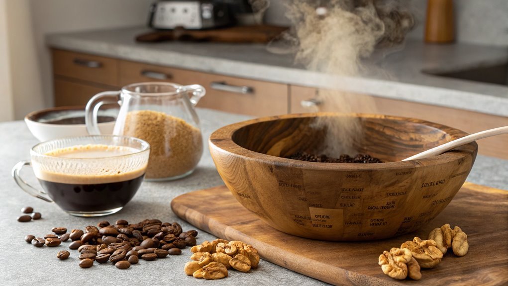 add coffee to mixture