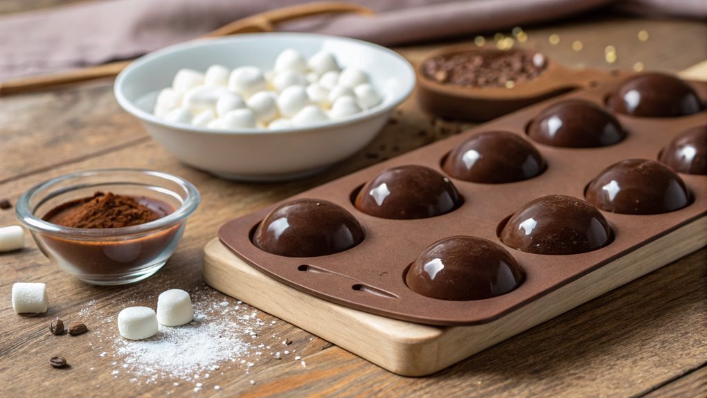 add marshmallows and cocoa