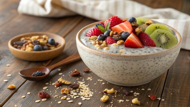 almond milk chia pudding