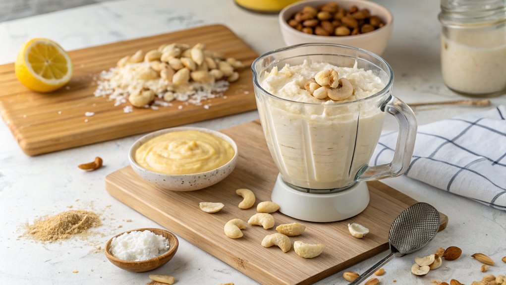 blend cashews and cream