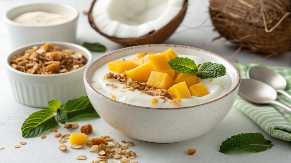 blend coconut yogurt smoothly