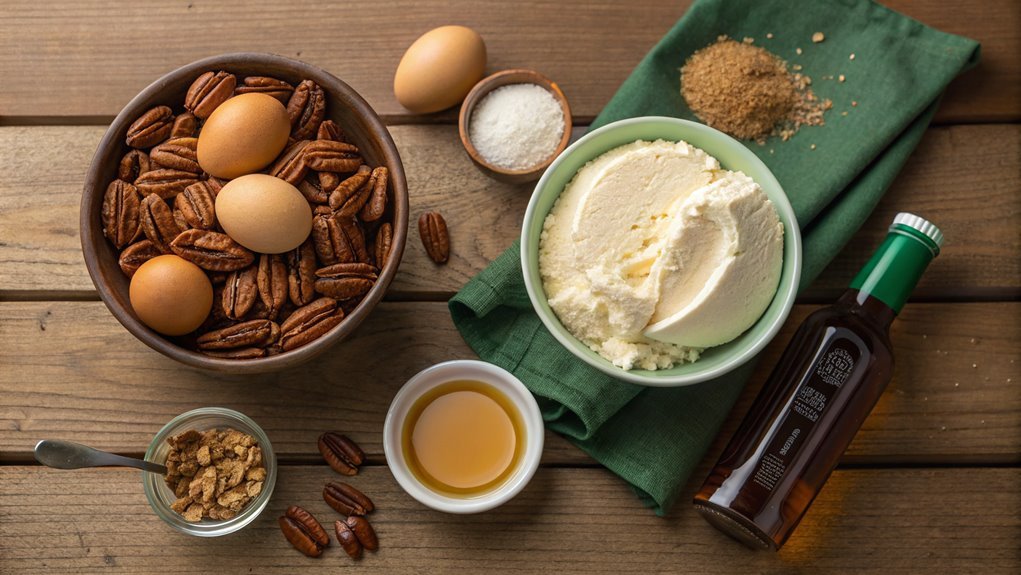 blend cream cheese and sugar