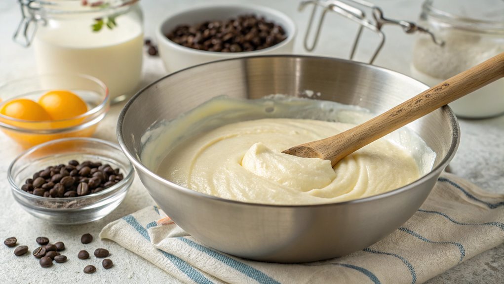 blend cream with sugar