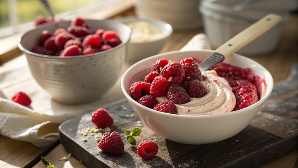 blend raspberry filling mixture