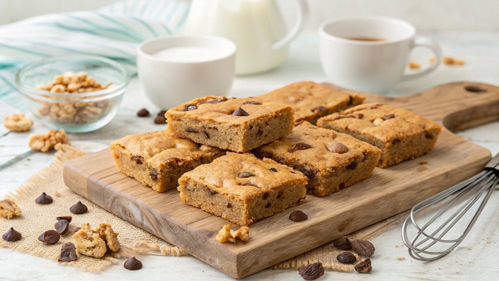 chewy blondie dessert bars
