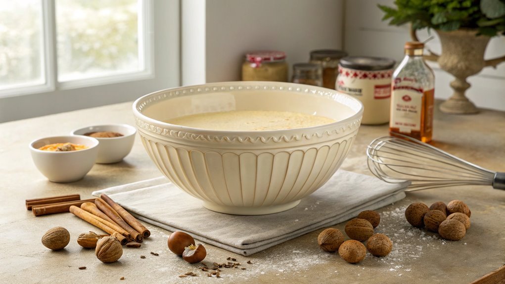 chill custard before serving