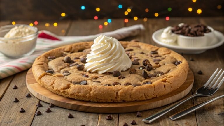 chocolate chip cookie pizza