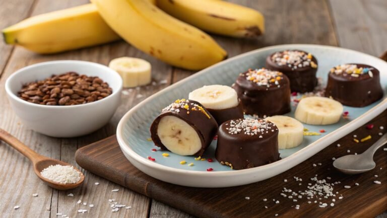 chocolate covered banana snacks
