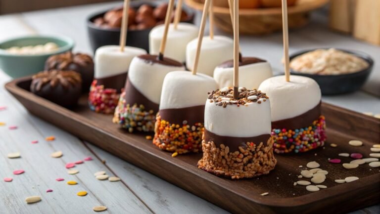 chocolate covered marshmallow treats