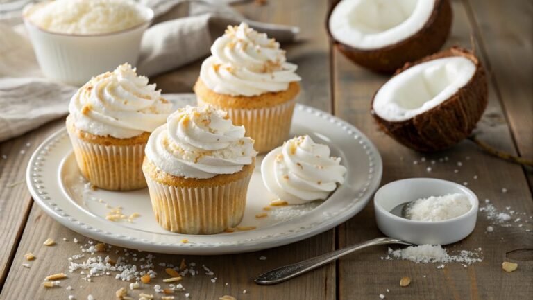 coconut cupcake baking instructions