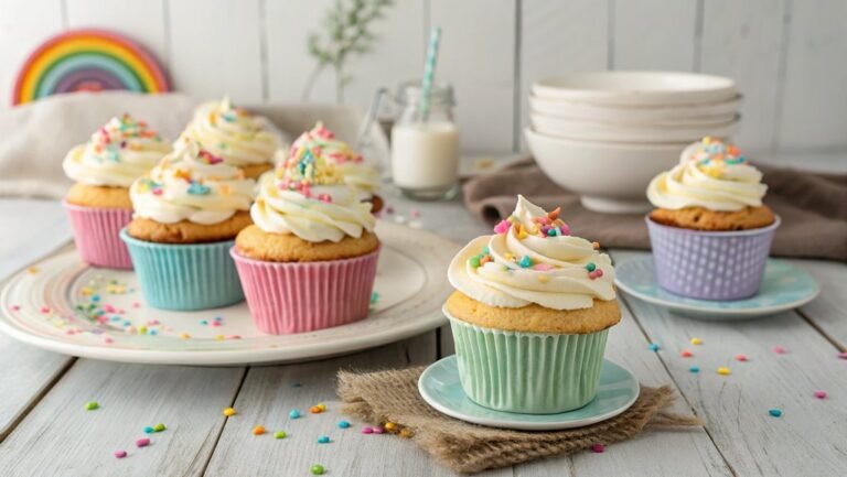 colorful cake batter delight