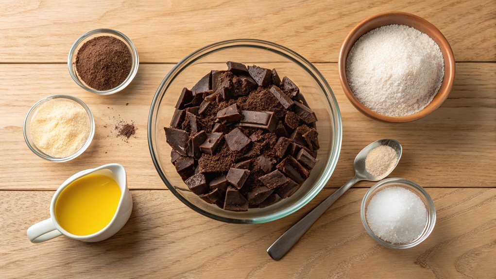 combine chocolate with cream