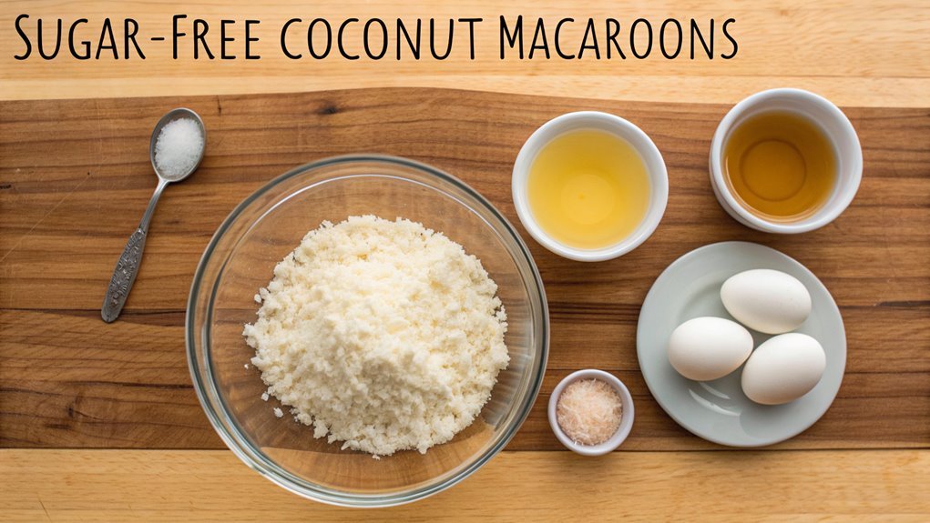 combine coconut with sweetener