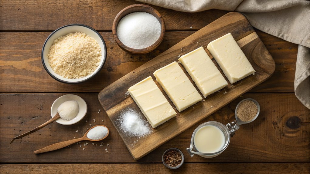 combine cream cheese and sugar