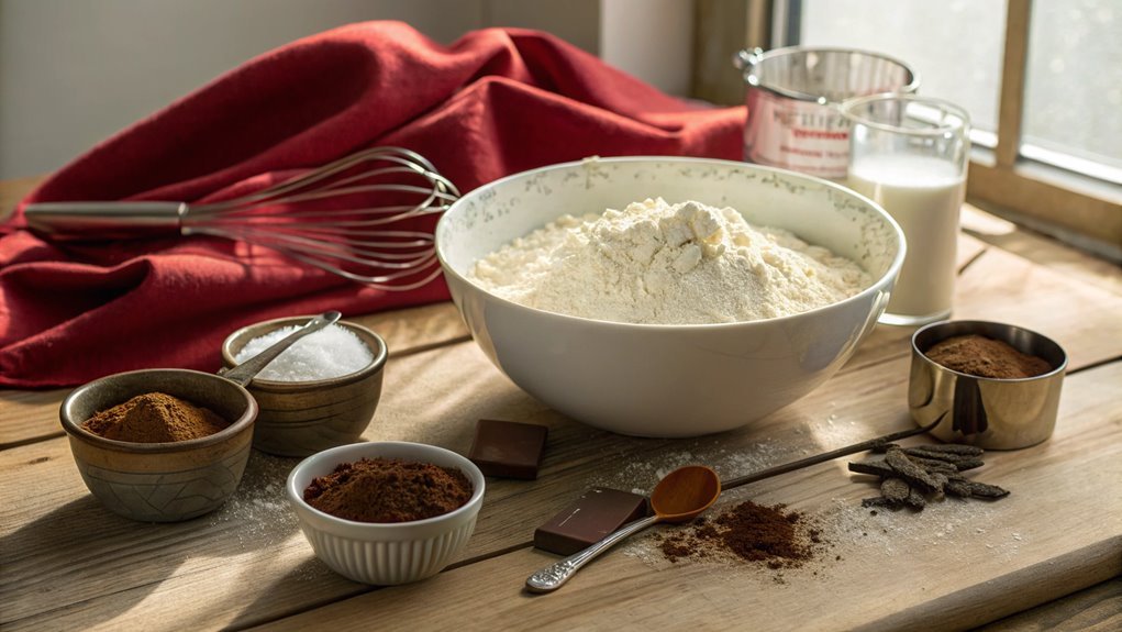 combine dry ingredients thoroughly