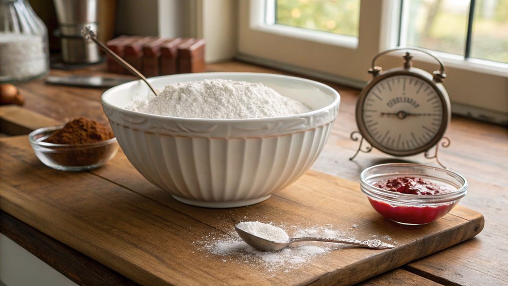 combine dry ingredients thoroughly