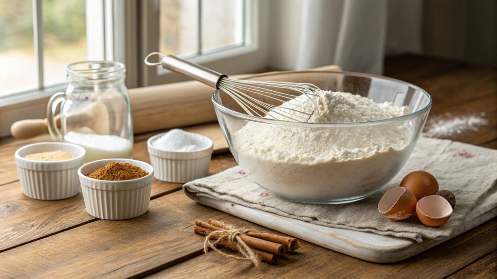 combine dry ingredients thoroughly