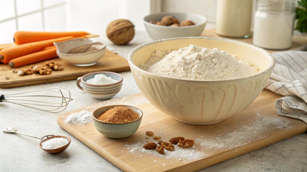 combine dry ingredients thoroughly