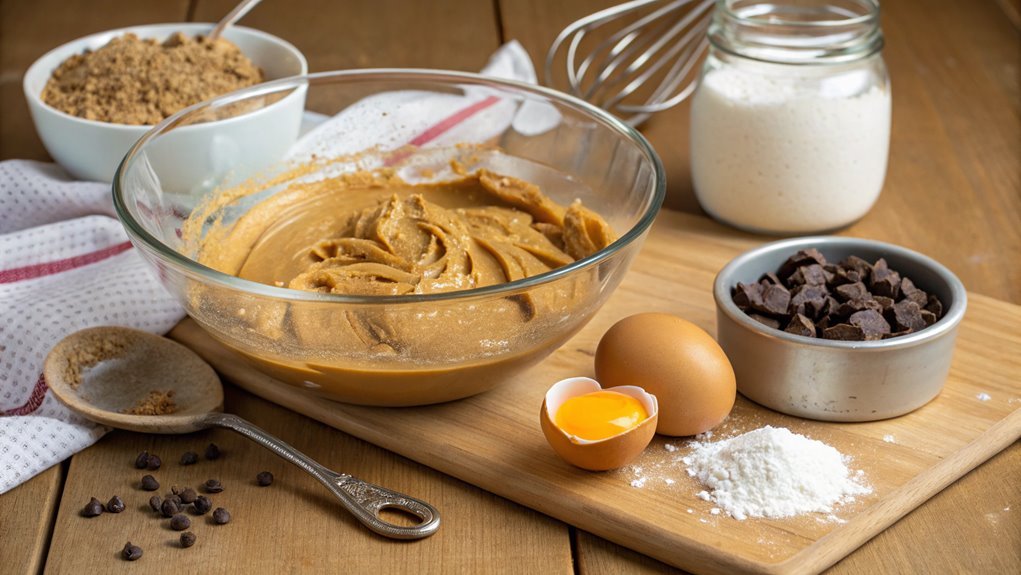 combine in chocolate chips