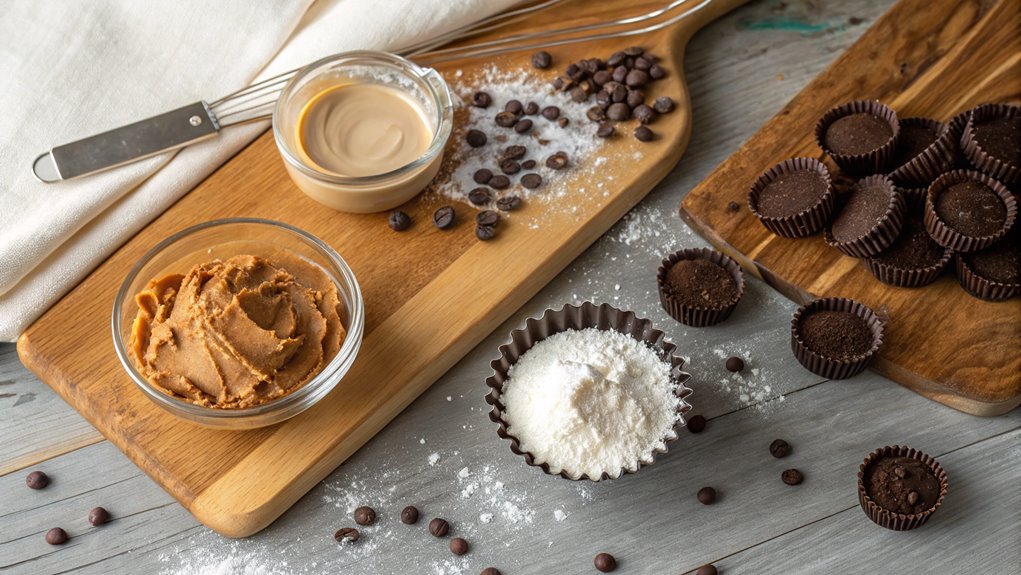 combine peanut butter mixture