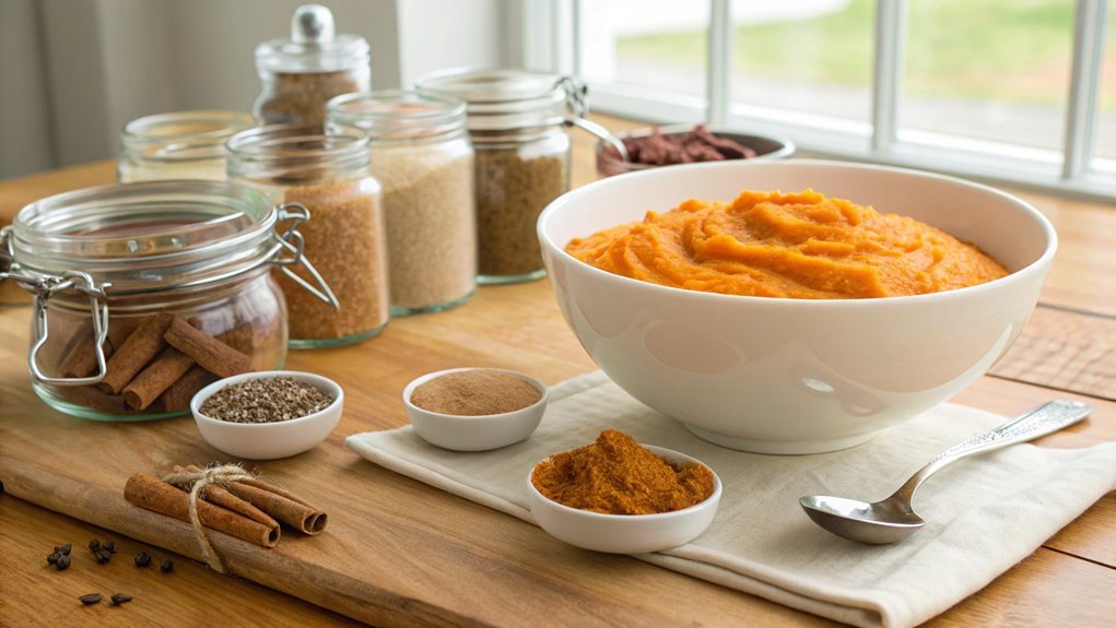 combine pumpkin with spices