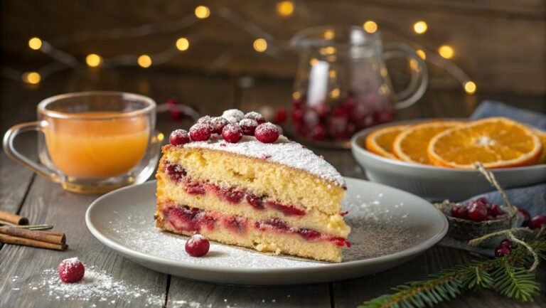 cranberry orange festive cake