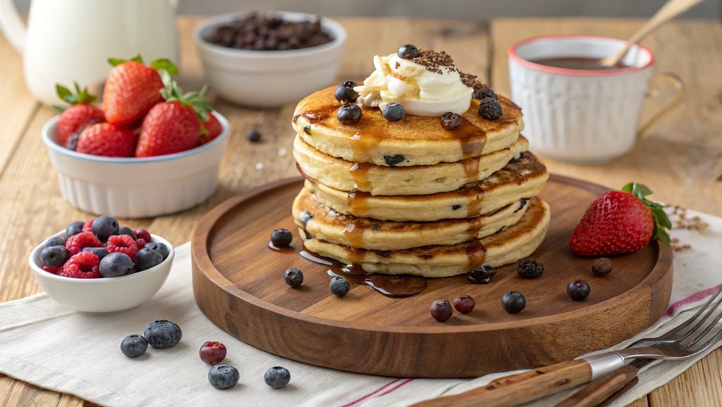 delicious chocolate chip pancakes