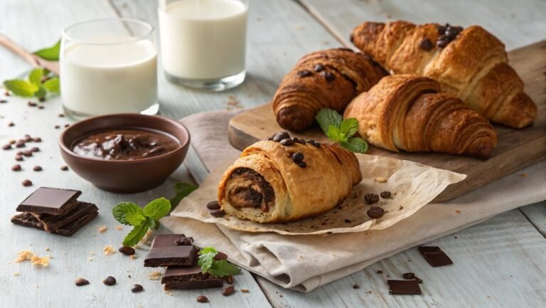 delicious chocolate filled pastry