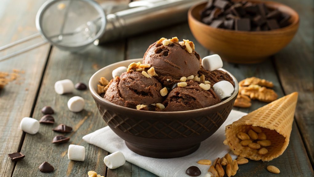 delicious chocolate ice cream