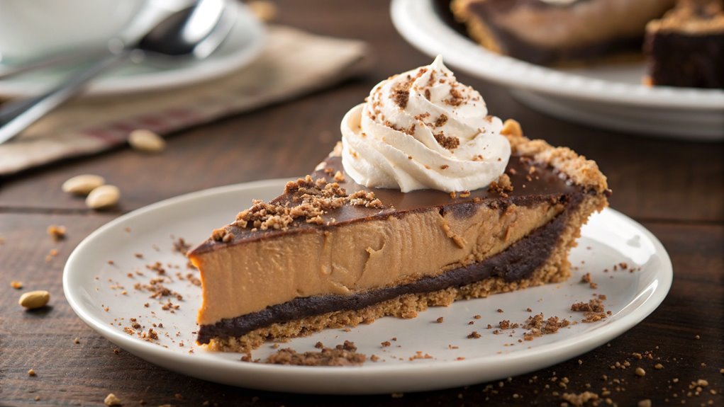 delicious chocolate peanut butter pie