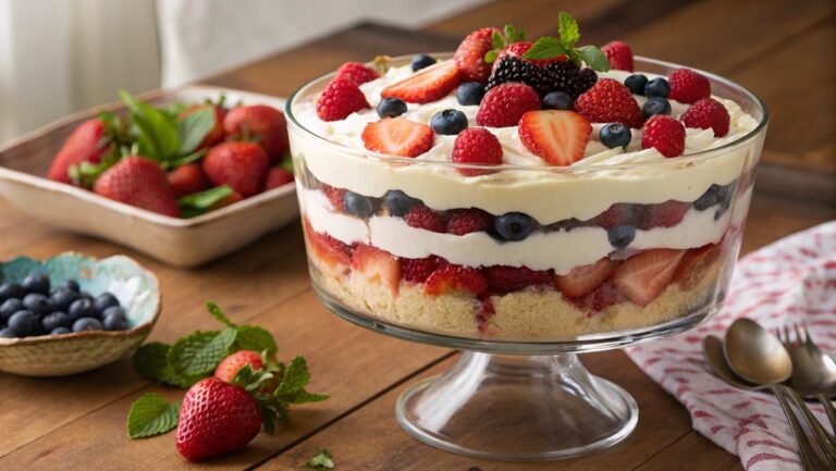 delicious layered berry dessert