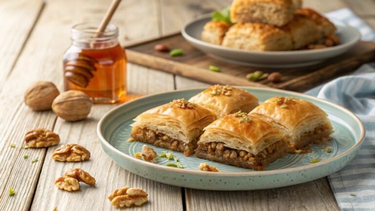 delicious layered pastry dessert