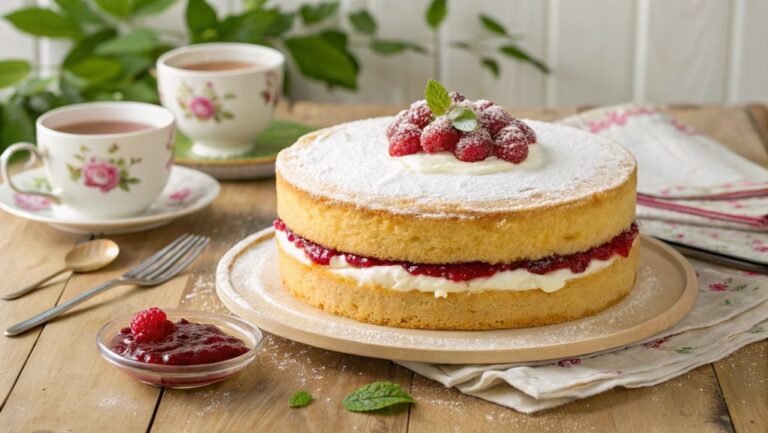 delicious layered sponge cake