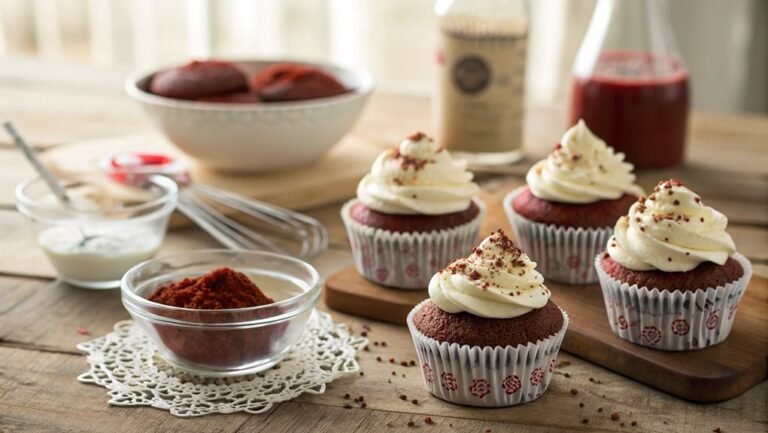 delicious red velvet cupcakes