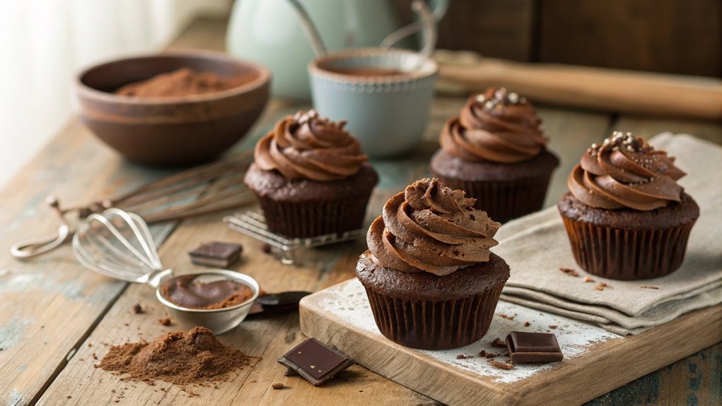 delicious rich chocolate cupcakes