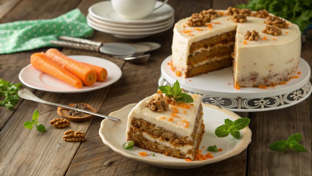 deliciously moist carrot cake