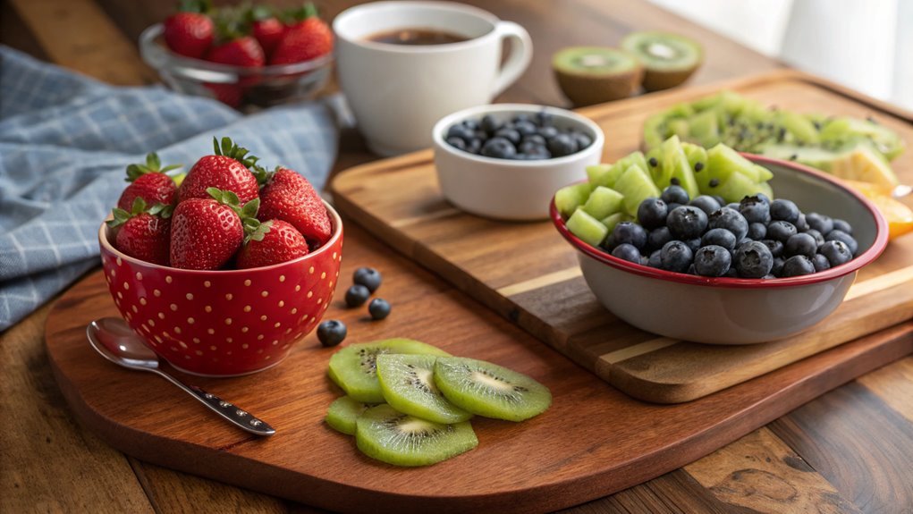 drizzle honey on fruits