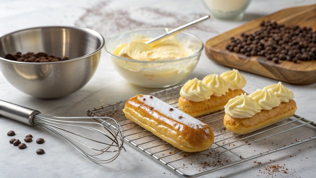 fill tart with cream