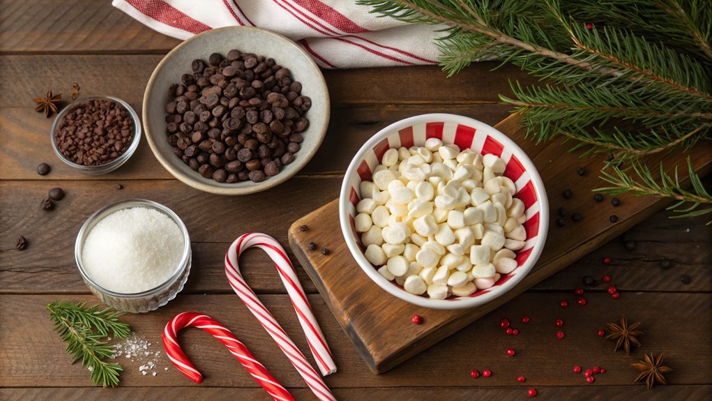 finely crush peppermint candies