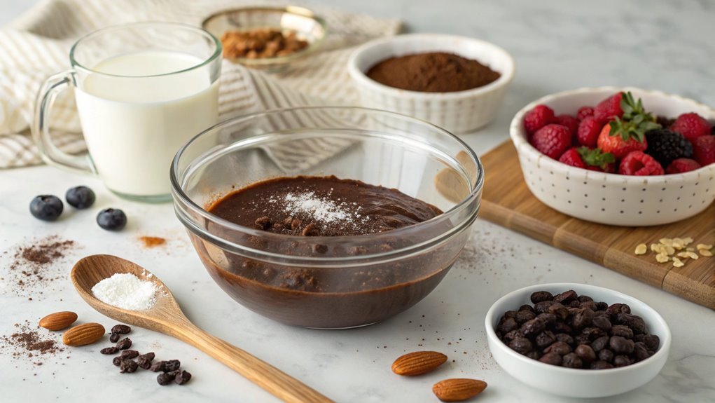 gradually incorporate almond milk