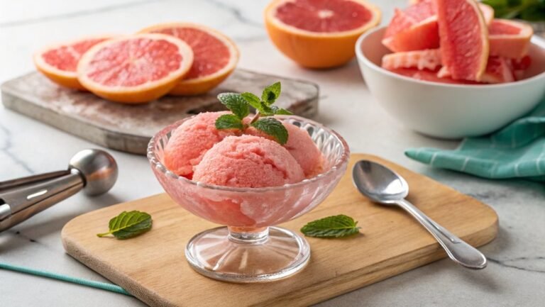 grapefruit sorbet preparation guide