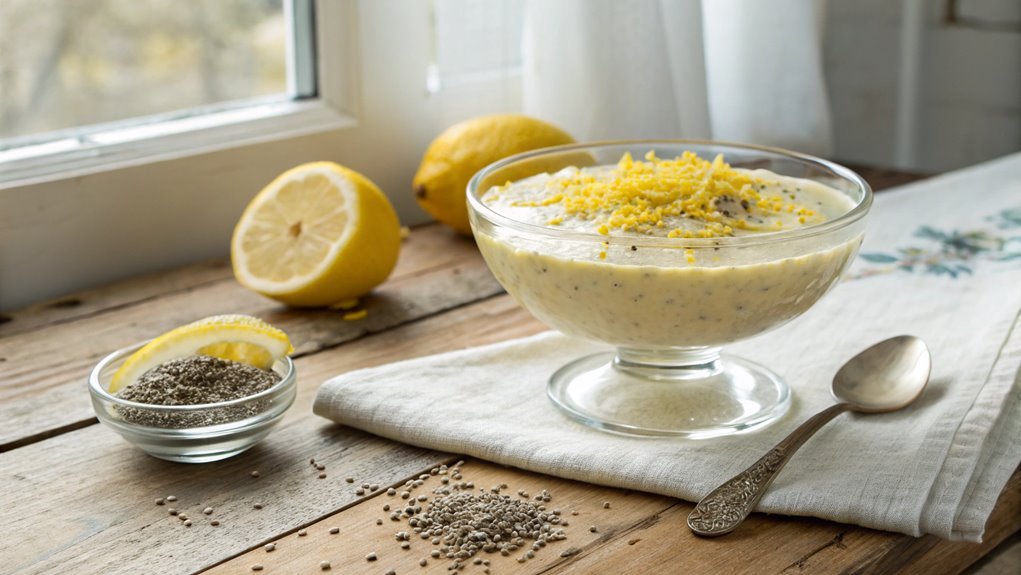 grate lemon zest topping