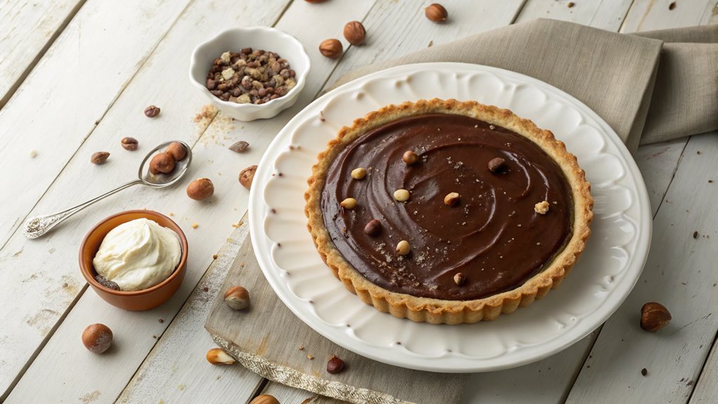 incorporate hazelnuts into crust