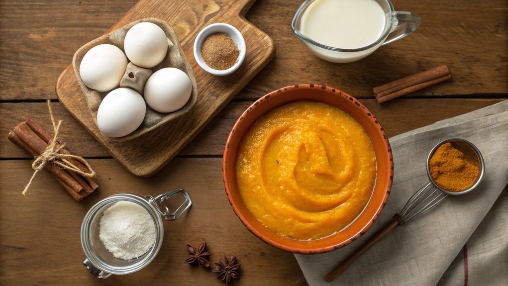 incorporate pumpkin puree mixture