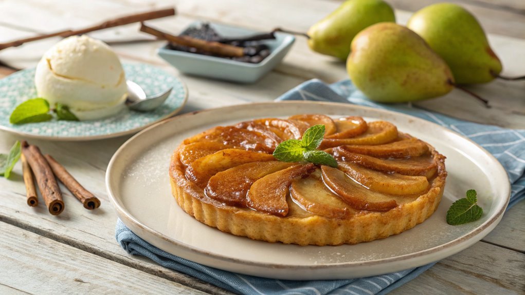 invert tart onto plate
