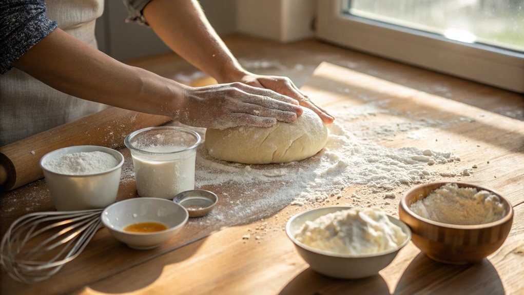 knead dough until smooth
