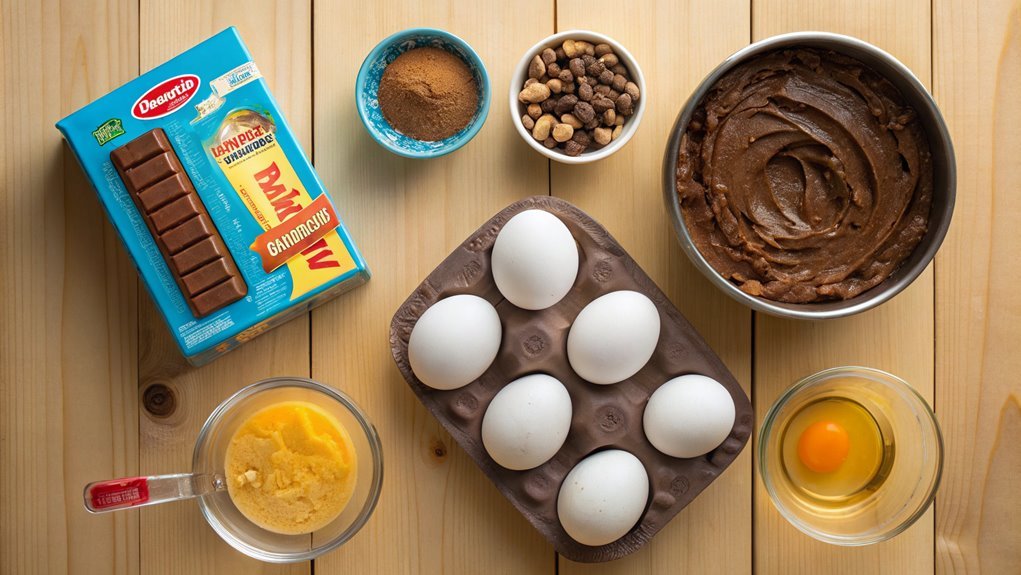 layer chocolate pudding mixture