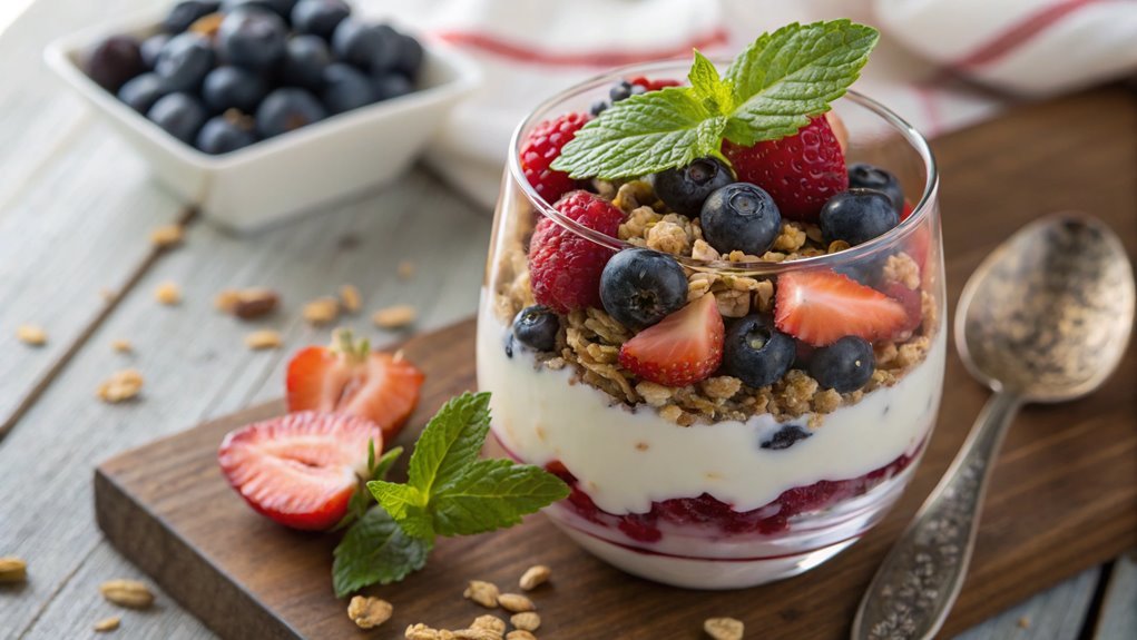 layer the yogurt mixture