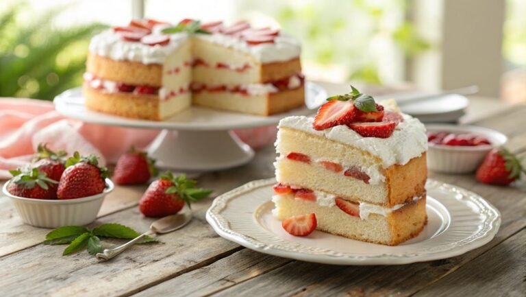 layered strawberry cake recipe